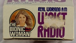 1976 - GENERAL MILLS - BIONIC WOMAN WRIST RADIO - LOOSE IN BOX