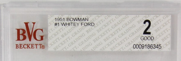 BECKETT - BOWMAN - 1951 - #1 - WHITEY FORD - GOOD 2
