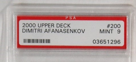 2000 - UPPER DECK - DIMITRI AFANASENKOV - #200 - MINT 9