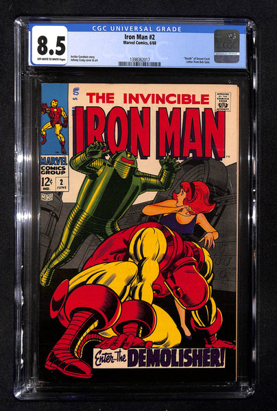 Iron Man #2 CGC 8.5 "Death" of Drexel Cord