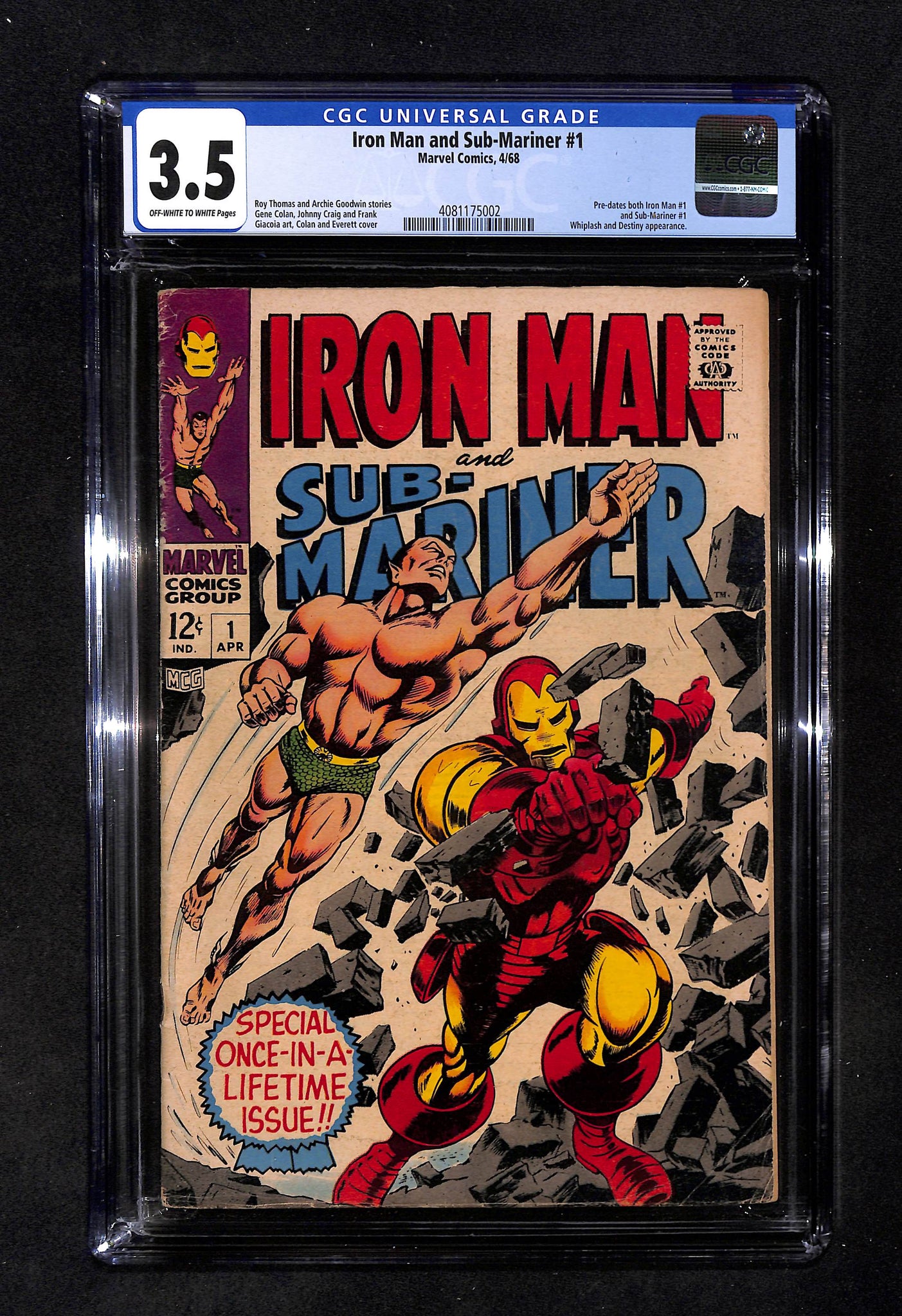 Iron Man and Sub-Mariner #1 CGC 3.5