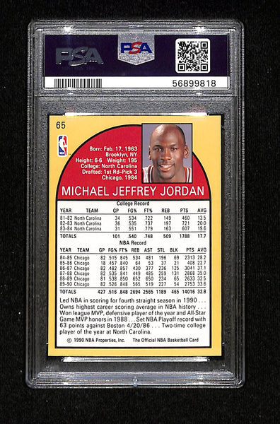 1990 Hoops Michael Jordan #65 PSA 9