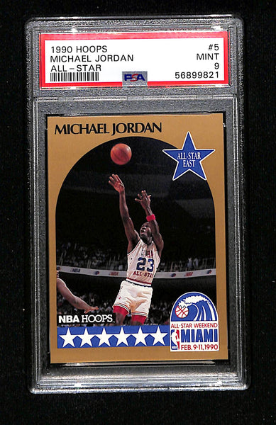 1990 Hoops - Michael Jordan All-Star - PSA 9
