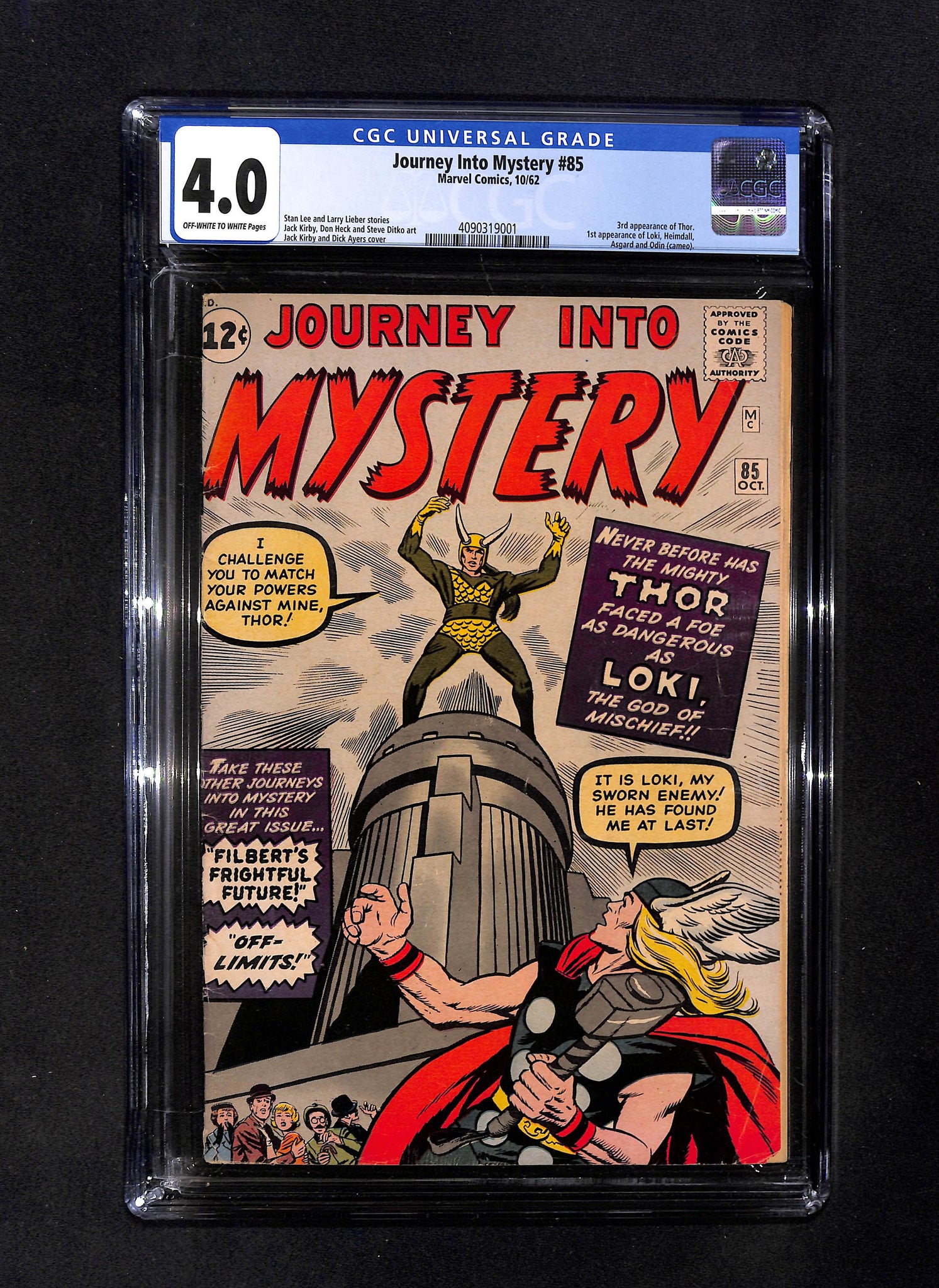 Journey Into Mystery #85 CGC 4.0 3rd Appearance Thor and 1st Appearance Loki