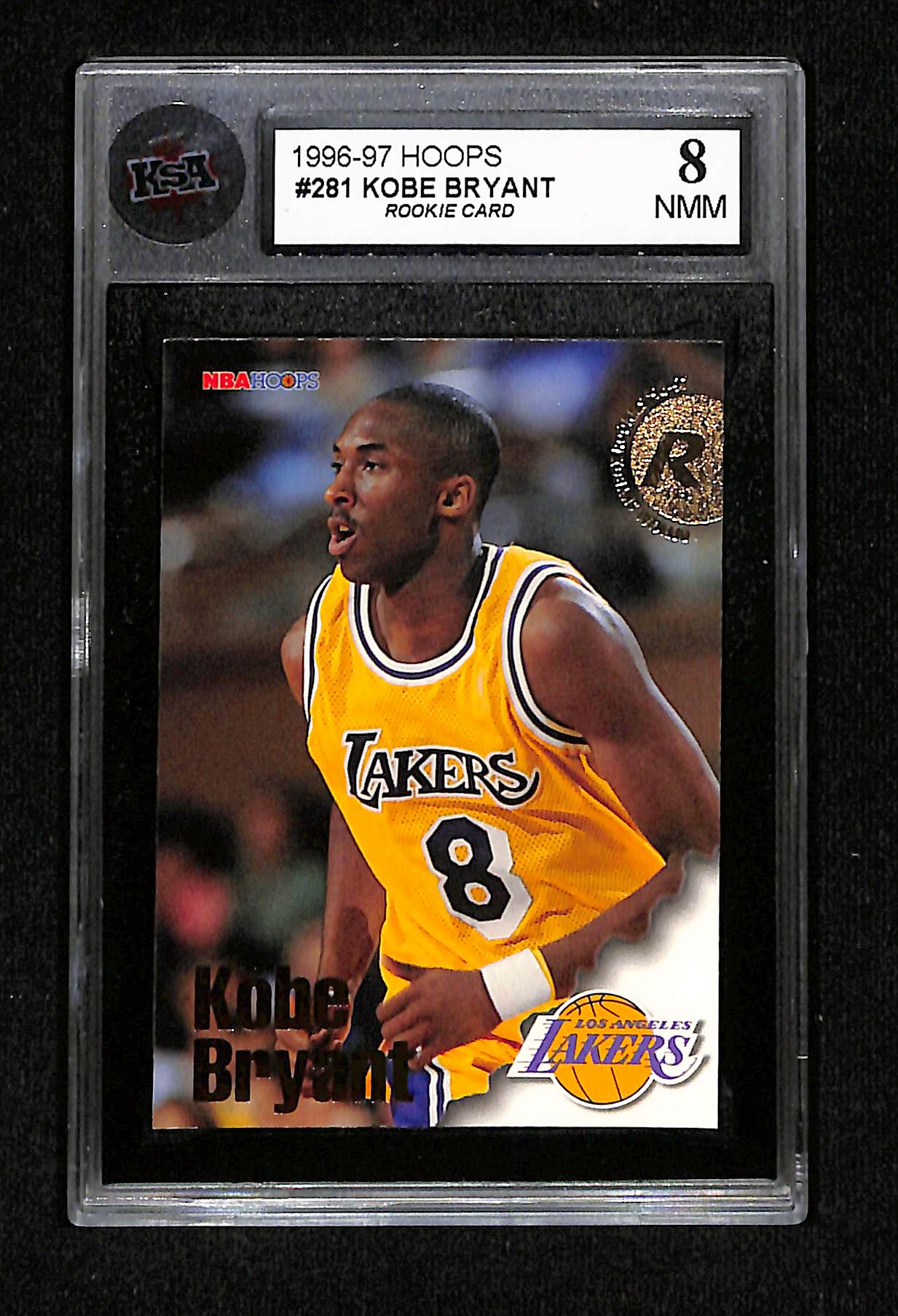 1996-97 Hoops - Kobe Bryant Rookie Card KSA 8