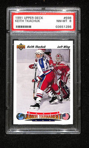 1991 Upper Deck Keith Tkachuk PSA 8
