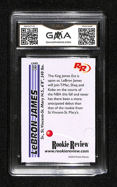 GMA - 2003 Rookie Review - Lebron James #59 Rookie - 10 GEM MT