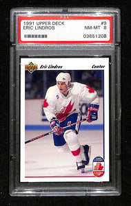 1991 Upper Deck Eric Lindros PSA 8
