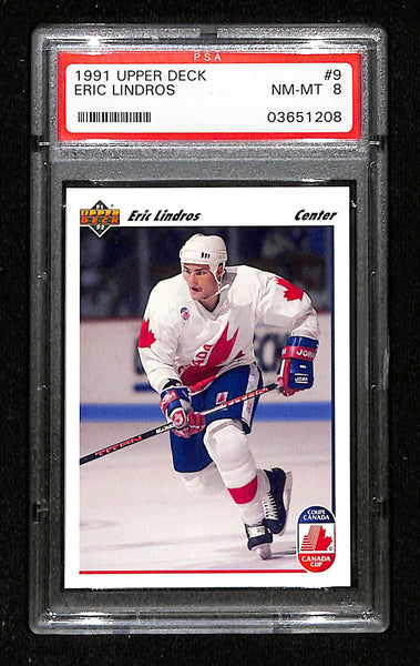 1991 Upper Deck Eric Lindros PSA 8