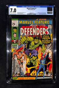 Marvel Feature 1 CGC 7.0 1st App and Origin of the Defenders