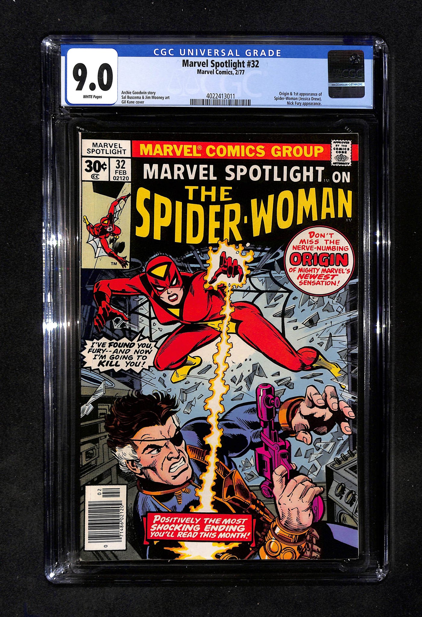Marvel Spotlight #32 CGC 9.0 1st App and Origin of Spider-Woman