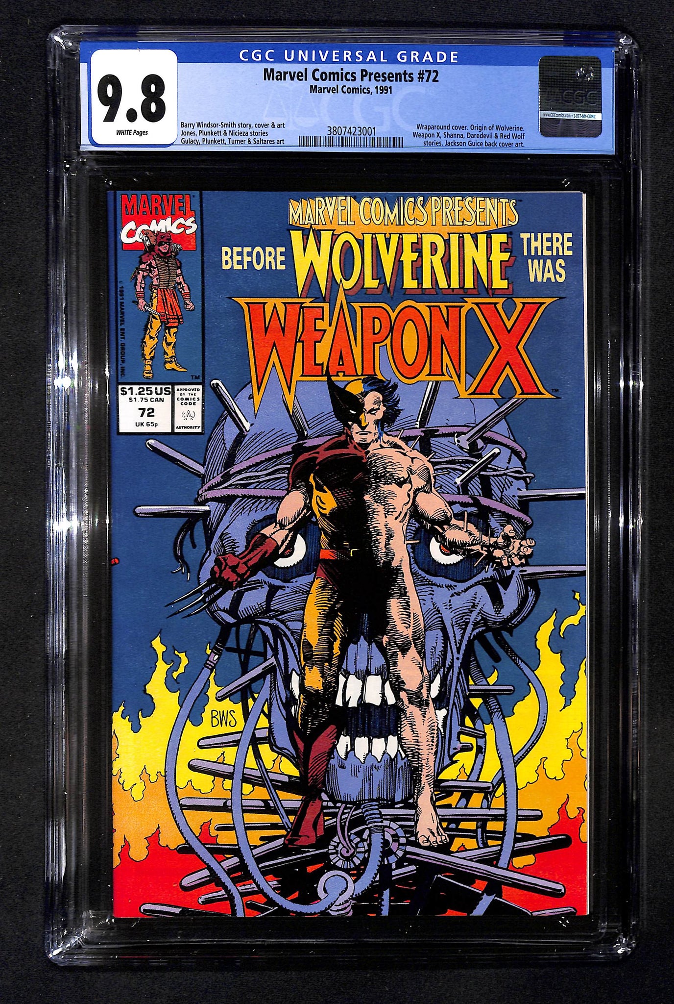 Marvel Comics Presents #72 CGC 9.8 Origin of Wolverine