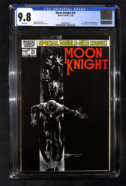 Moon Knight #25 CGC 9.8 Origin & 1st Appearance of Black Spectre