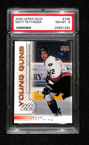 2000 Upper Deck - Matt Pettinger Young Guns - PSA 8