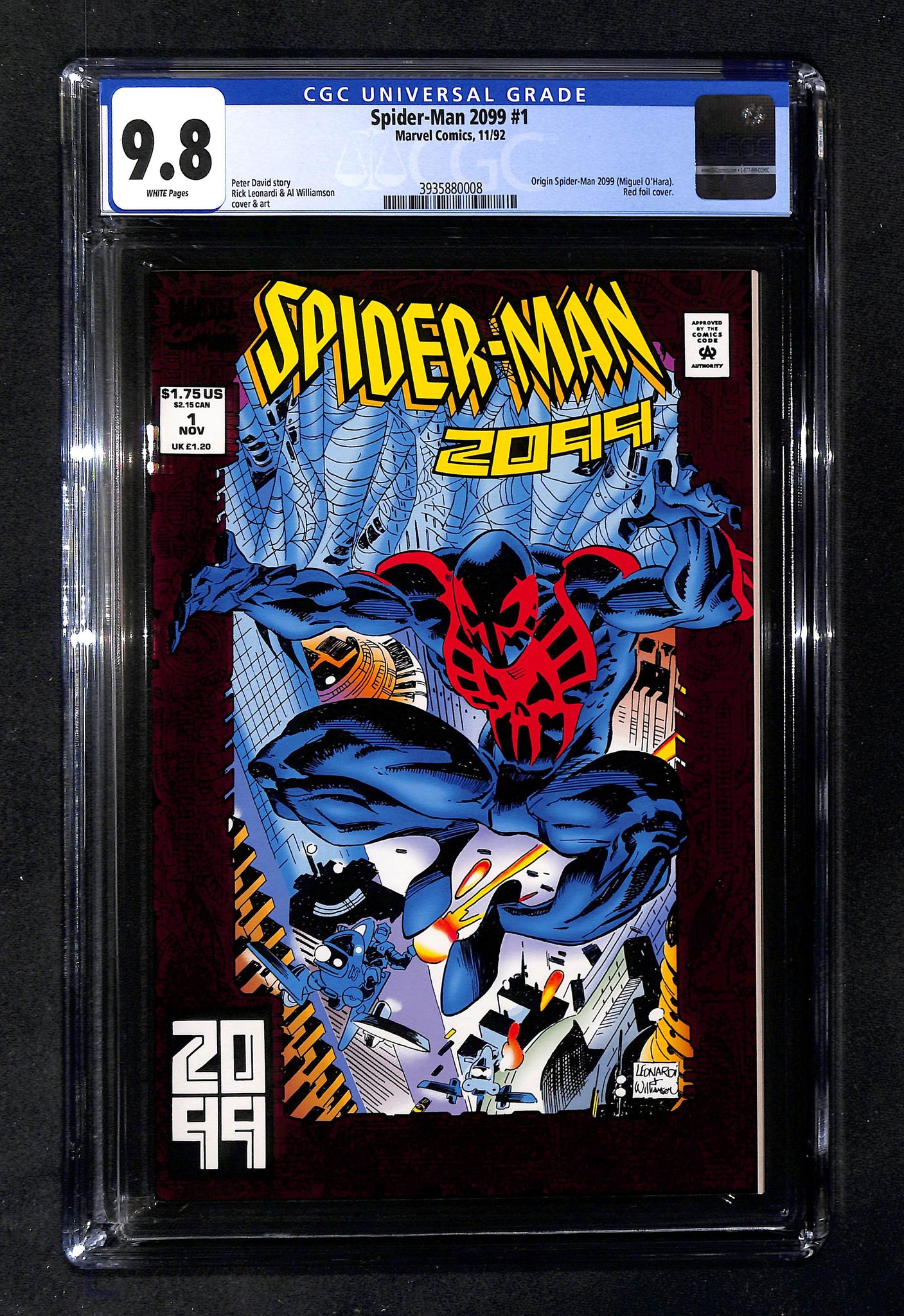 Spider-Man 2099 #1 CGC 9.8 Origin Spider-Man 2099