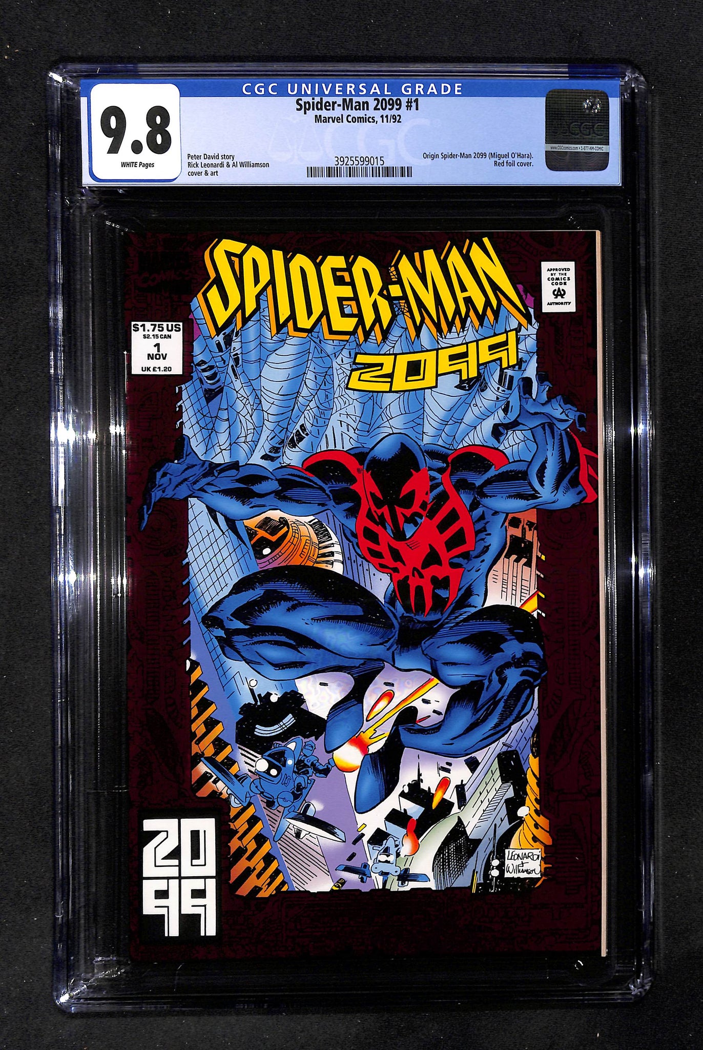 Spider-Man 2099 #1 CGC 9.8 Origin Spider-Man 2099