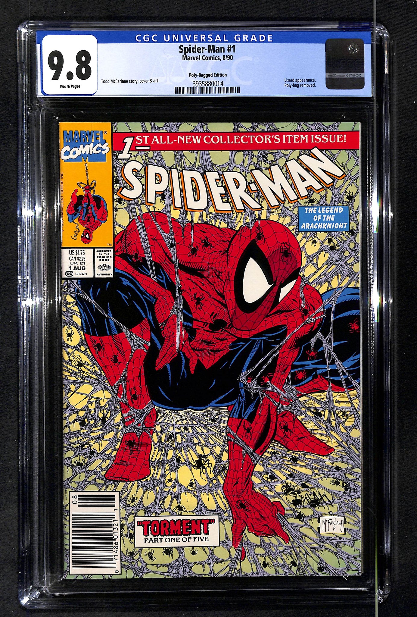 Spider-Man #1 CGC 9.8 Poly-Bagged Edition