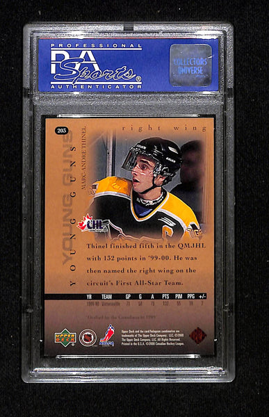 2000 Upper Deck - Marc-Andre Thinel Young Guns PSA 8