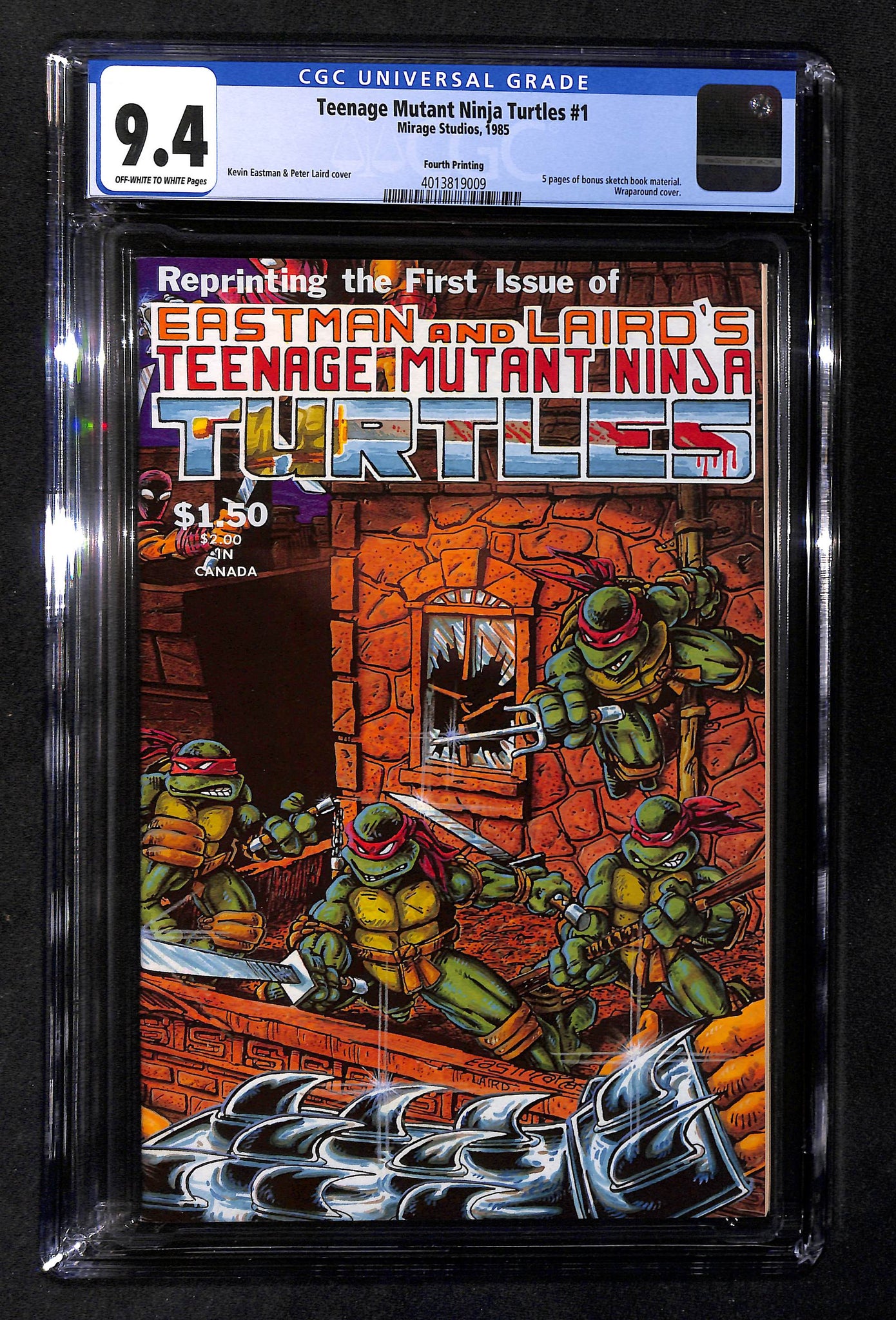 Teenage Mutant Ninja Turtles #1 - CGC 9.4 - Fourth Printing