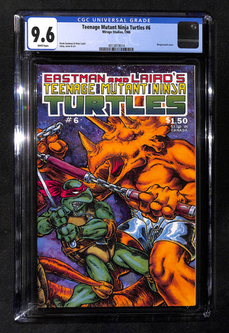Teenage Mutant Ninja Turtles #6 - CGC 9.6 - White Pages