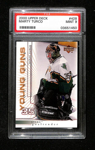 2000 Upper Deck Marty Turco PSA 9