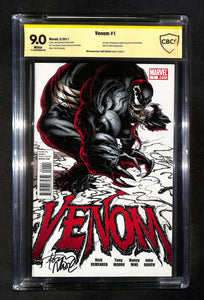 Venom #1 CBCS 9.0 Signed by Tony Moore