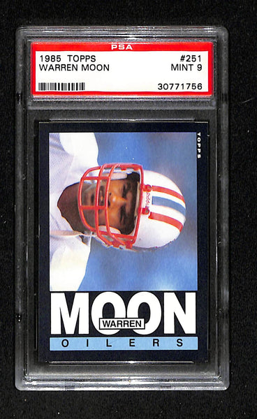 PSA - 1985 Topps - Warren Moon #251 - MINT 9