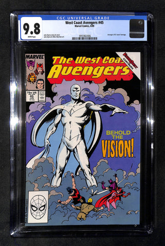West Coast Avengers #45 CGC 9.8 Avengers #57 cover homage
