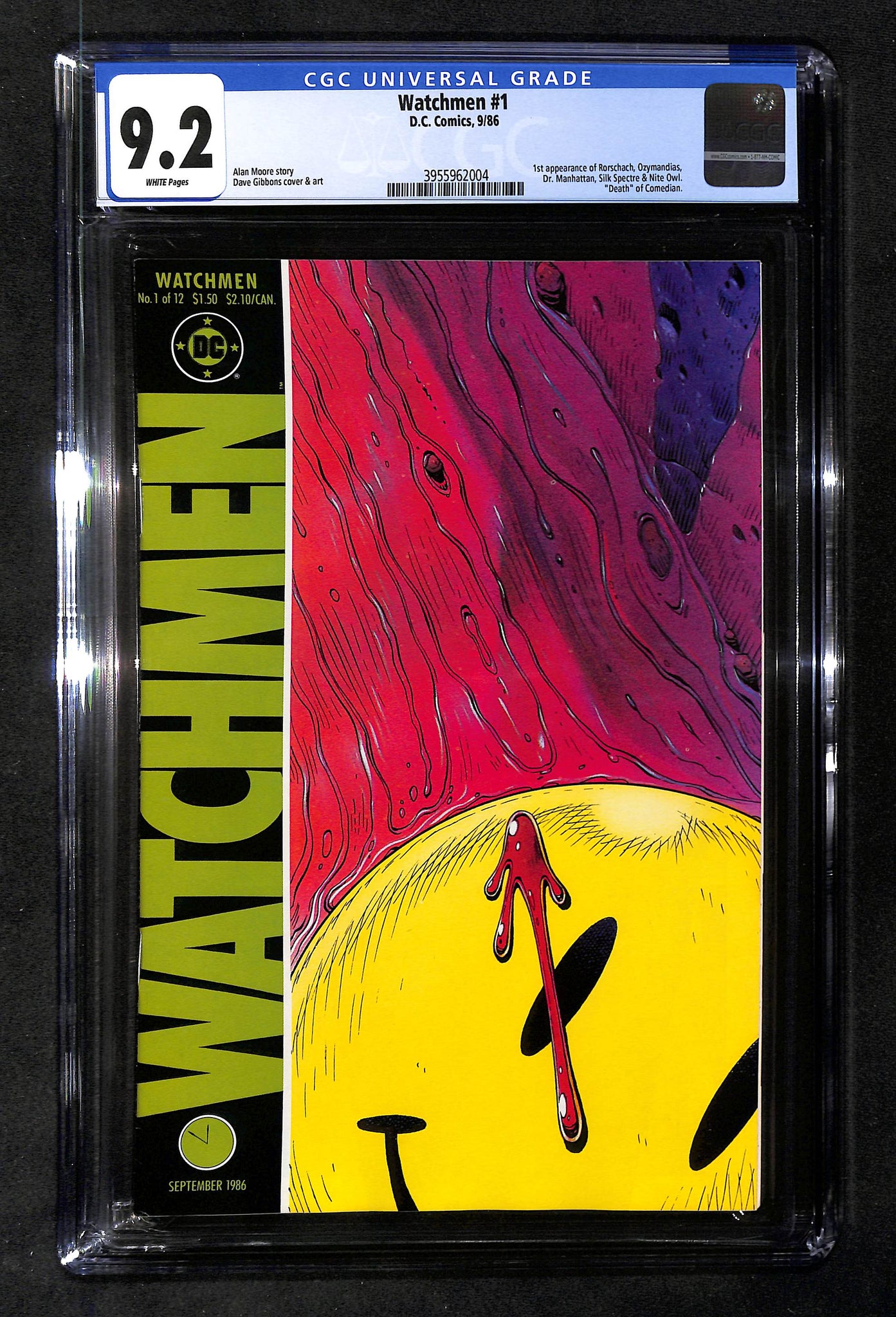 Watchmen #1 CGC 9.2 1st appearance of Rorschach & Dr. Manhattan