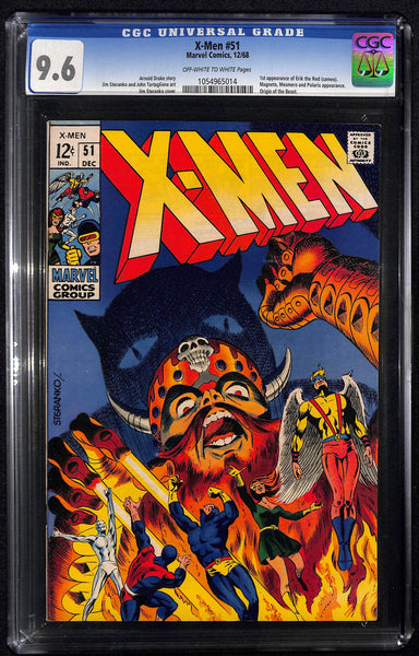 X-Men #51 CGC 9.6 1st appearance of Erik the Red, Origin of the Beast