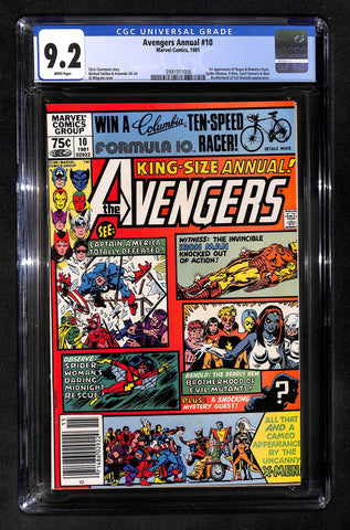 Avengers Annual #10 CGC 9.2 1st appearance of Rogue & Madelyn Pryor
