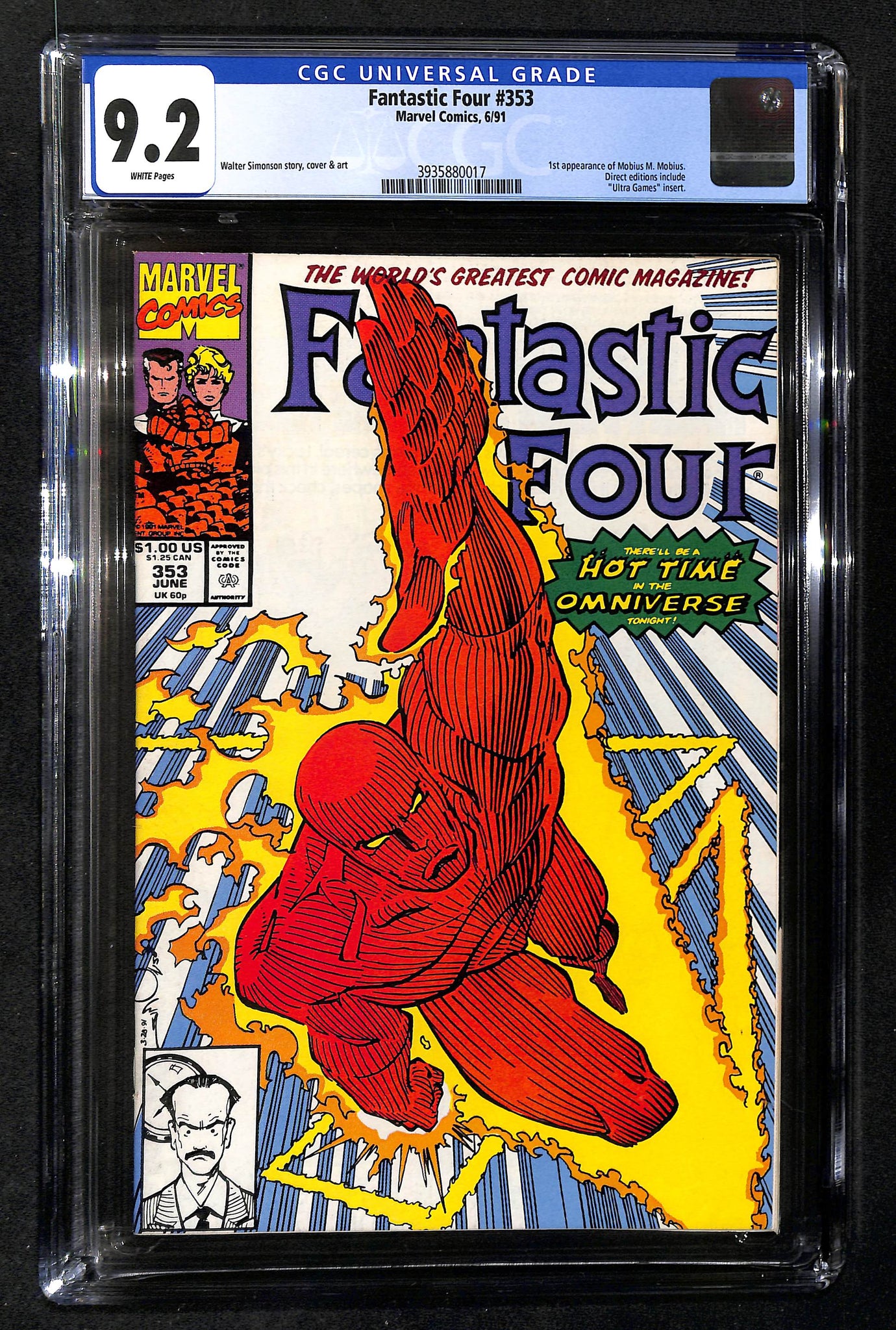 Fantastic Four #353 CGC 9.2 1st appearance of Mobius M. Mobius