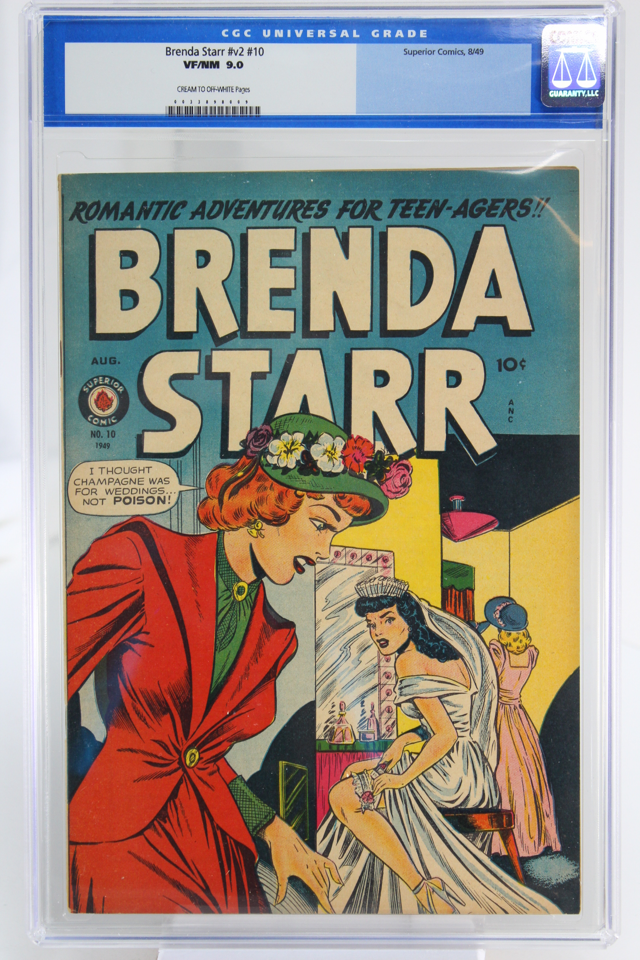 Brenda Starr #v2 #10 CGC 9.0, Romance!