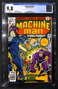 Machine Man #4 CGC 9.8 Ten-for appearance