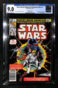 Marvel Movie Showcase Featuring Star Wars #1 CGC 9.0 Canadian Price Variant