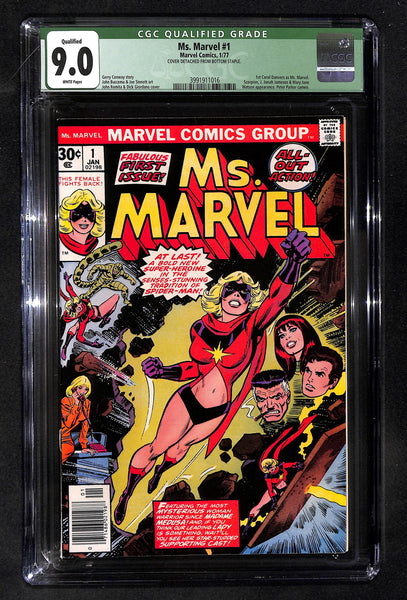 Ms. Marvel #1 CGC Q 9.0 1st Carol Danvers as Ms. Marvel