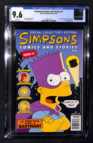 Simpsons Comics and Stories #1 CGC 9.6 1st comic appearance of The Simpsons