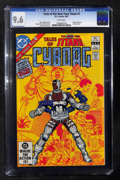 Tales of the New Teen Titans #1 CGC 9.6 Origin of Cyborg